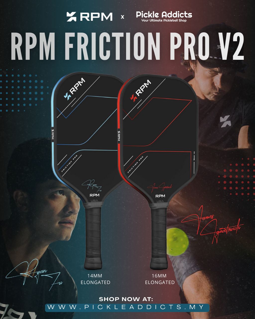 Ryan Fu RPM Friction Pro 14MM Elongated V2 Ryan Fu Signature – Pickle Addicts