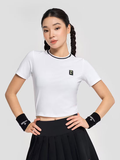 COOLMATE Women's Croptop Pickleball Dink Shot