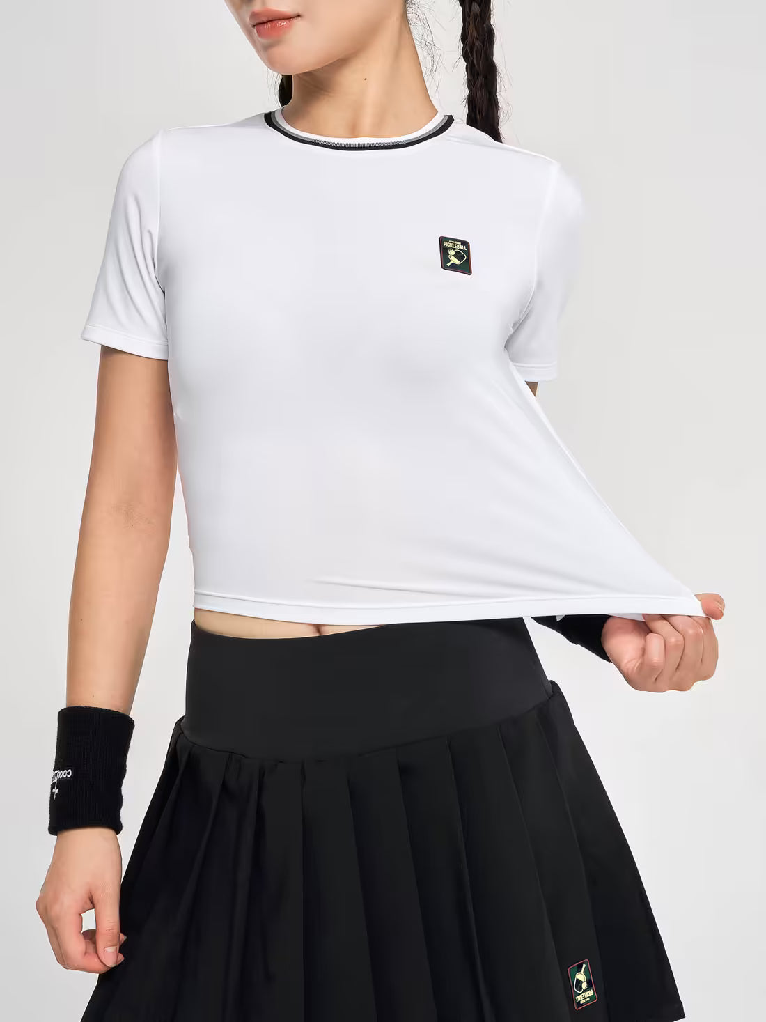 COOLMATE Women's Croptop Pickleball Dink Shot