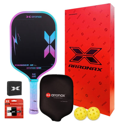 ARRONAX THUNDER Gen 4 Foam Core Carbon Fiber Pickleball Paddle EPP EVA Dual Core 16mm Power Paddle
