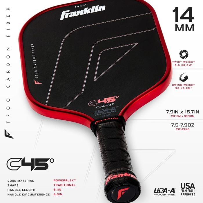 Franklin C45° Tempo Paddles 14/16mm