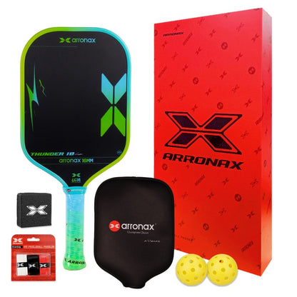 ARRONAX THUNDER Gen 4 Foam Core Carbon Fiber Pickleball Paddle EPP EVA Dual Core 16mm Power Paddle