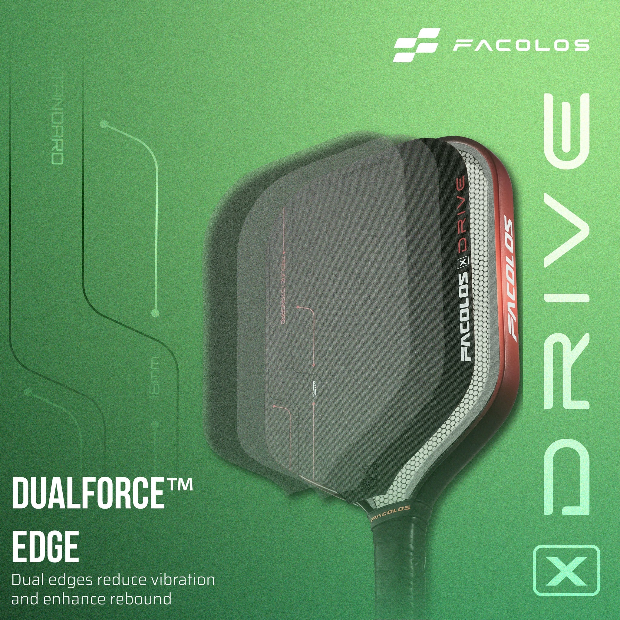 Facolos Drive Extreme Malaysia Edition Pickleball Paddle