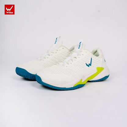 Wika Astro White Blue Green Pickleball Shoes