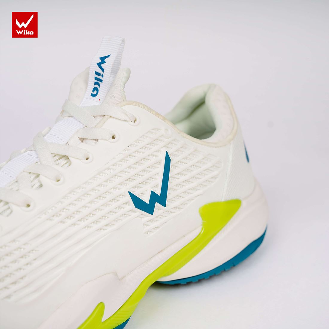 Wika Astro White Blue Green Pickleball Shoes