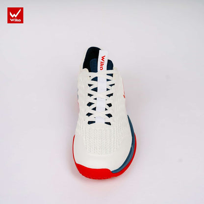 Wika Astro White and Red Pickleball Shoes