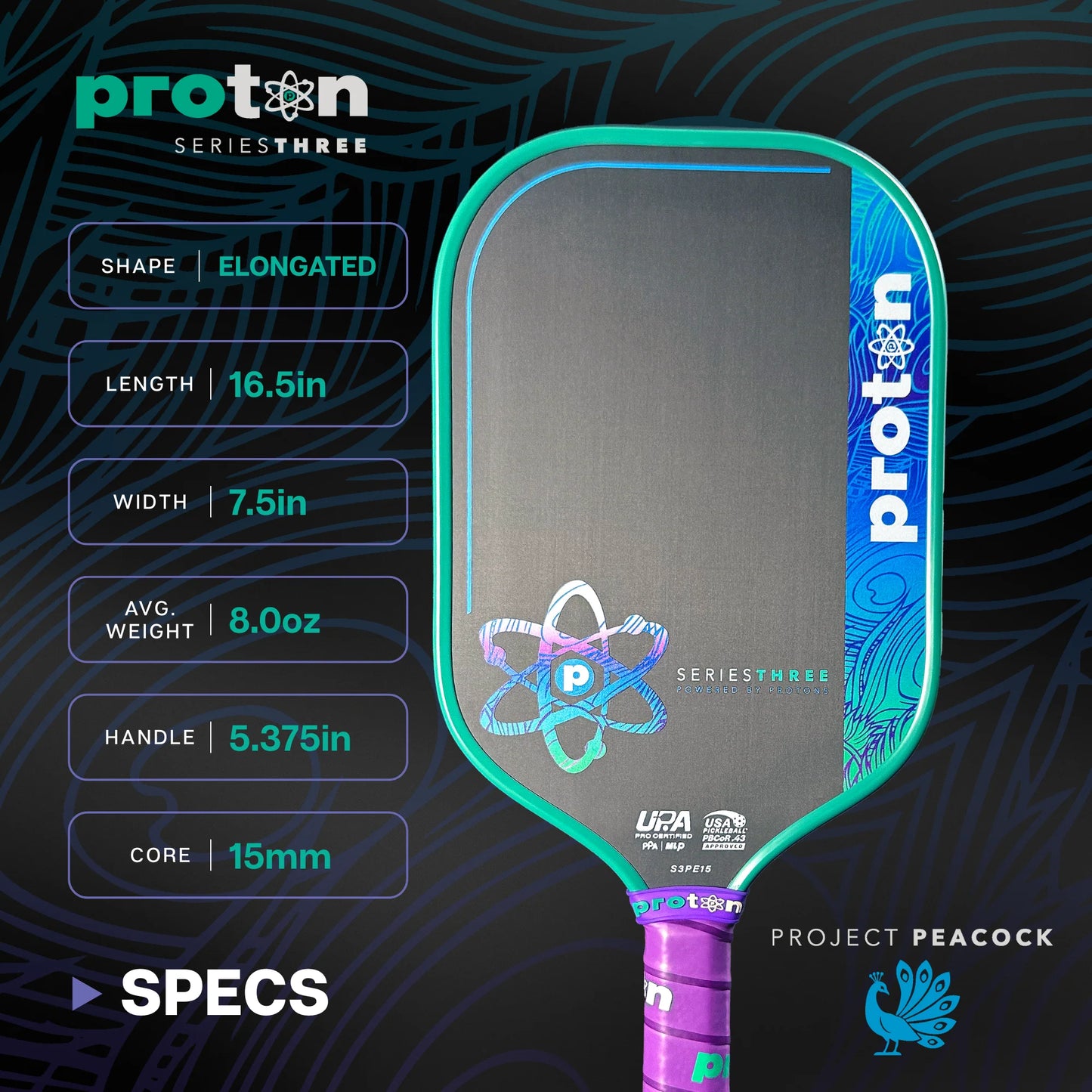 Proton Project Peacock Elongated 15MM
