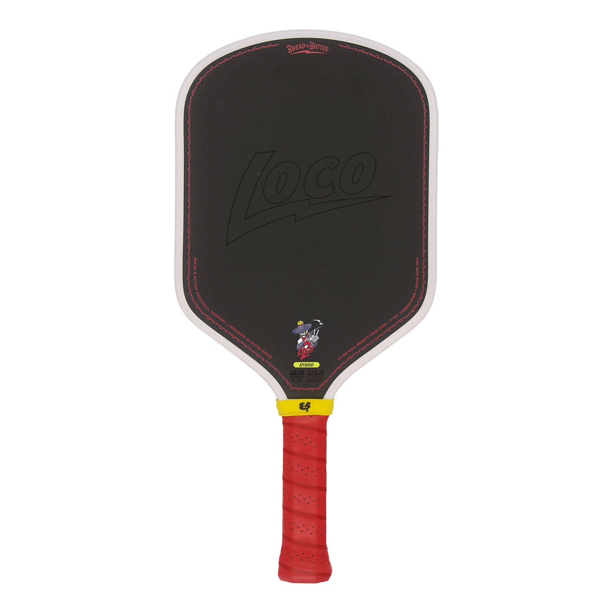 Bread & Butter Loco 2 Hybrid pickleball paddle in Blanco - front render