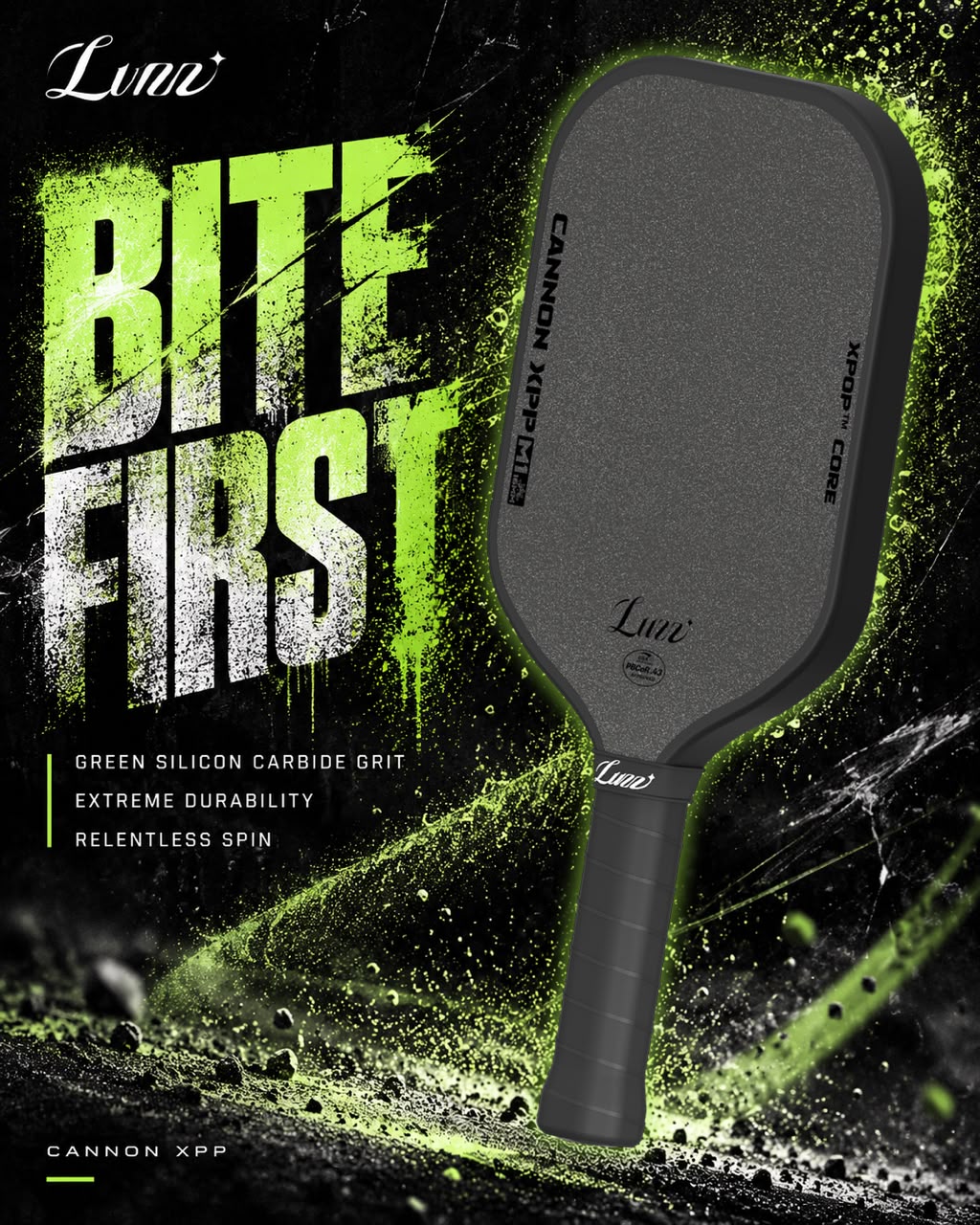 Luzz Cannon XPP M1 16mm pickleball paddle - Bite First