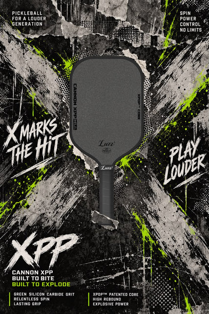 Luzz Cannon XPP M1 16mm pickleball paddle - Built to Bite, Built to Explode